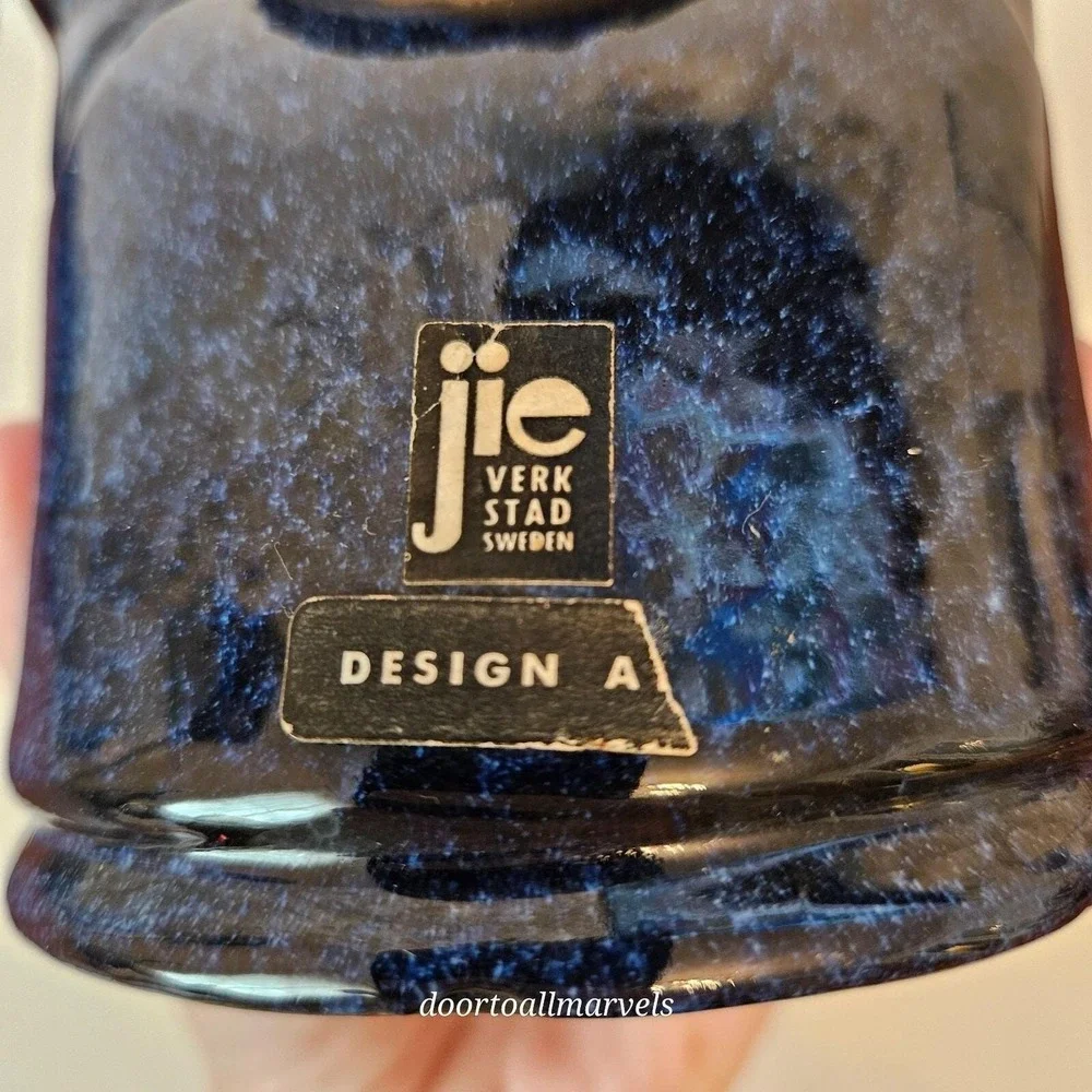 VTG MCM JIE Verkstad Sweden Granny Bud Vase Design by Aimo Nietosvuori Whimsical